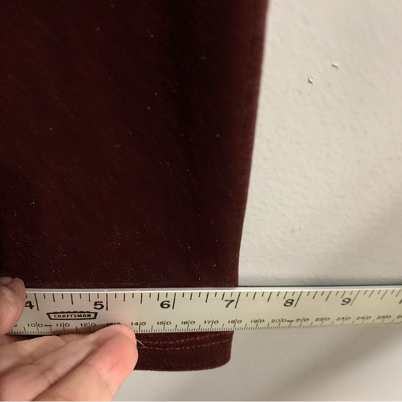 Nordstrom Fraiche by J NWT Berry velvet long sleeve vneck  jumpsuit. Size L - Picture 14 of 14